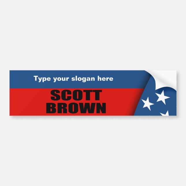 PEGATINA PARA COCHE SCOTT BROWN (Frente)