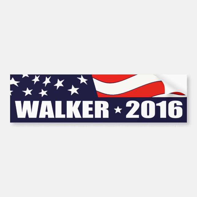 Pegatina Para Coche Scott Walker Presidente 2016 (Frente)
