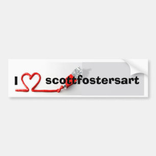 Pegatina Para Coche scottfostersart del corazón i