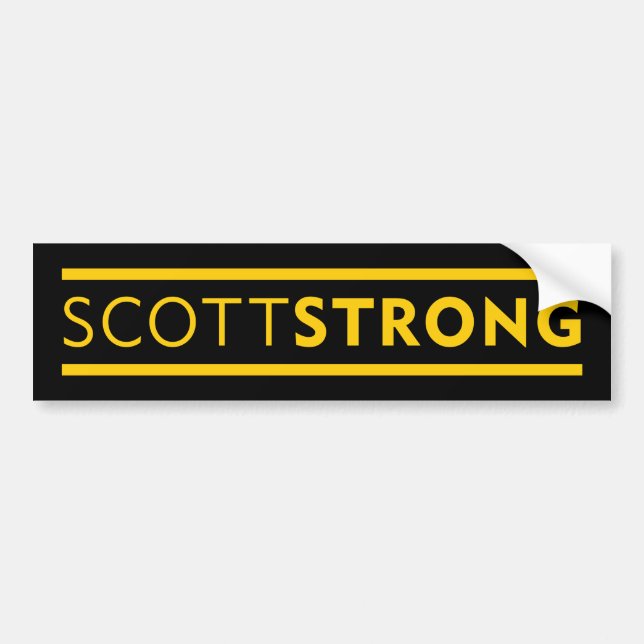 PEGATINA PARA COCHE SCOTTSTRONG BUMPERSTICKER (Frente)