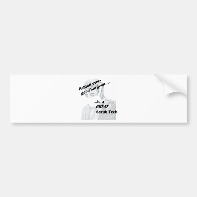 Pegatina Para Coche Scrub Tech (Frente)