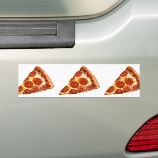 Pegatina Para Coche Se derritió la porción de pizza de chile de Slippe (en coche)