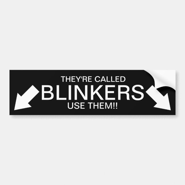 Pegatina Para Coche ¡¡¡Se llaman BLINKERS!!! (Frente)