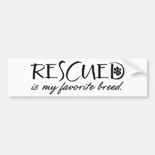 Pegatina Para Coche Se rescata mi raza preferida