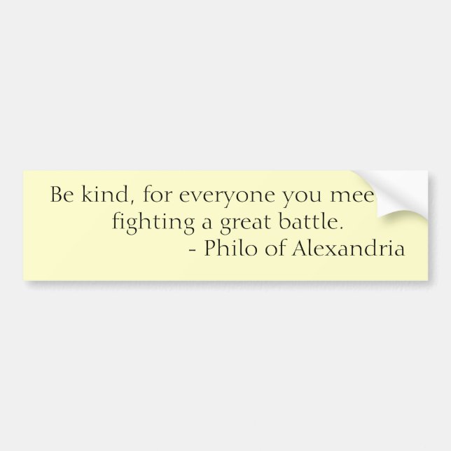 Pegatina Para Coche Sea bueno, porque cada uno que usted resuelve está (Frente)