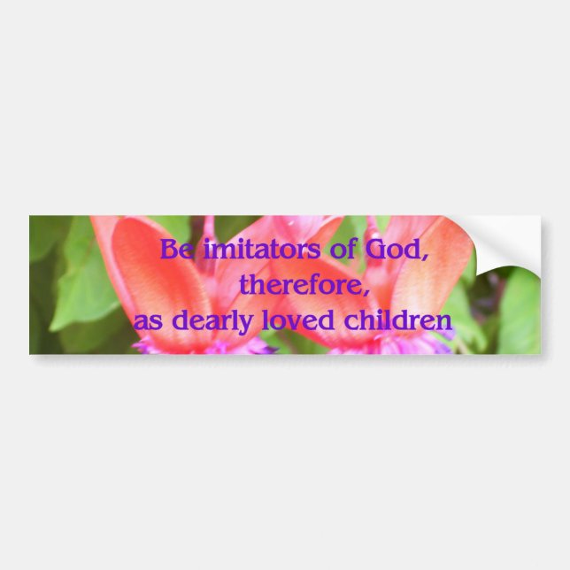 Pegatina Para Coche Sea imitadores de dios (Frente)