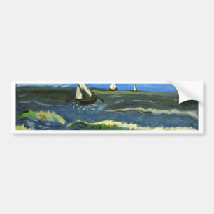 Pegatina Para Coche Seascape at Saintes-Maries, Van Gogh