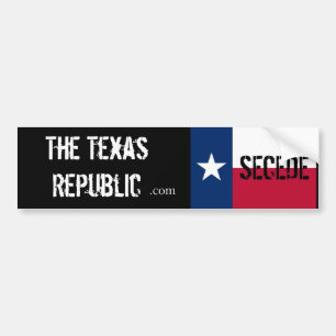 Pegatina Para Coche ¡Secede!! La república de Tejas