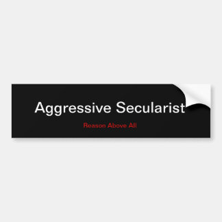 Pegatina Para Coche Secularista agresivo