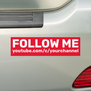 Pegatina Para Coche Seguir los medios sociales