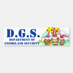 PEGATINA PARA COCHE SEGURIDAD DE GNOMELAND