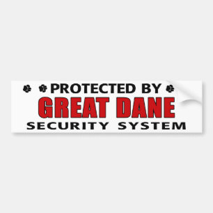 Pegatina Para Coche Seguridad de great dane