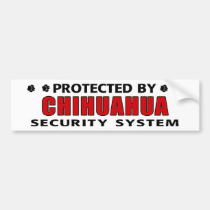 Pegatina Para Coche Seguridad del perro de la chihuahua