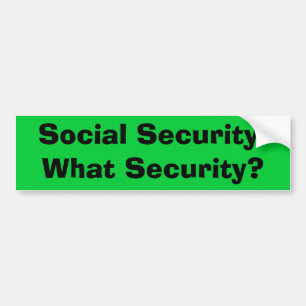 Pegatina Para Coche Seguridad Social:  ¿Qué seguridad?