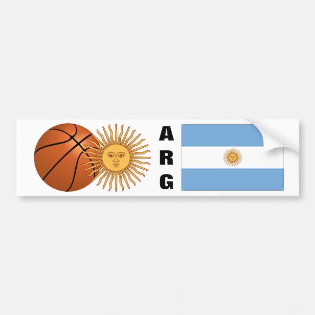 Pegatina Para Coche Selección de baloncesto de Argentina (Frente)
