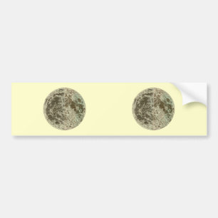 Pegatina Para Coche Selenografía de Bowles o un mapa de la luna - 1780
