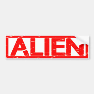 Pegatina Para Coche Sello Alien