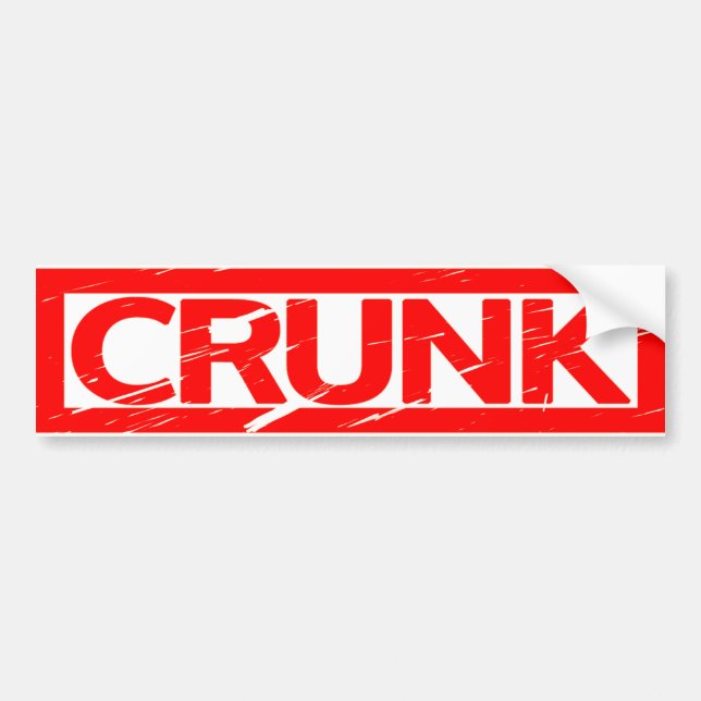 Pegatina Para Coche Sello Crunk (Frente)