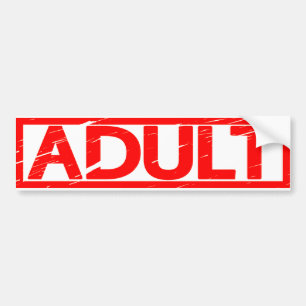 Pegatina Para Coche Sello de adulto
