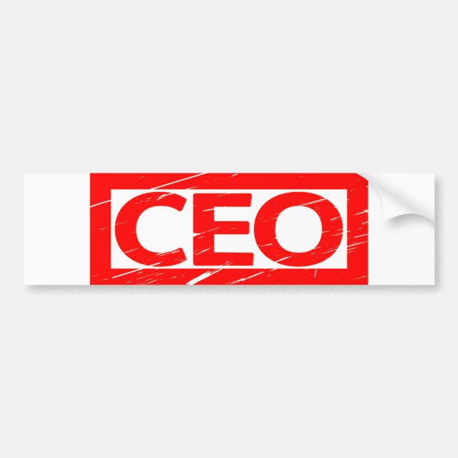 Pegatina Para Coche Sello de CEO (Frente)
