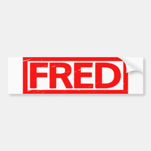 Pegatina Para Coche Sello de Fred