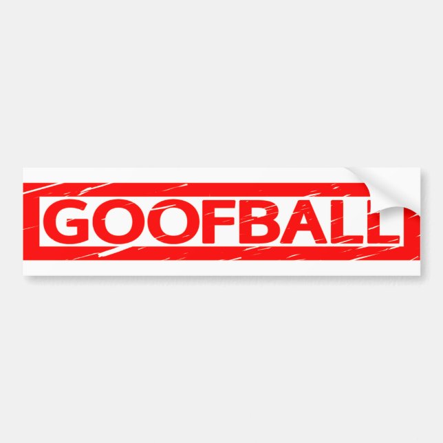 Pegatina Para Coche Sello de Goofball (Frente)