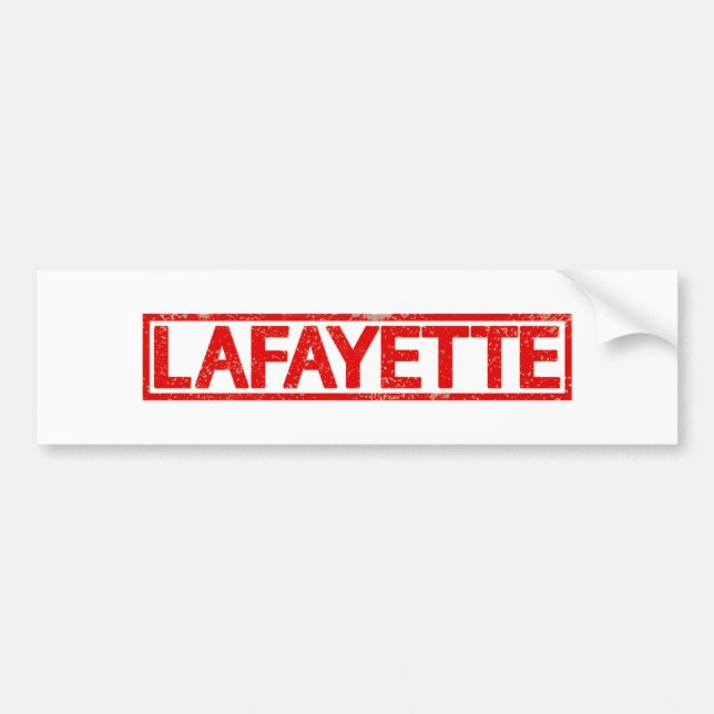 Pegatina Para Coche Sello de Lafayette (Frente)