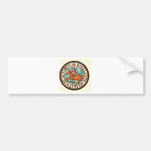 PEGATINA PARA COCHE SELLO DE LOS CABALLEROS TEMPLAR