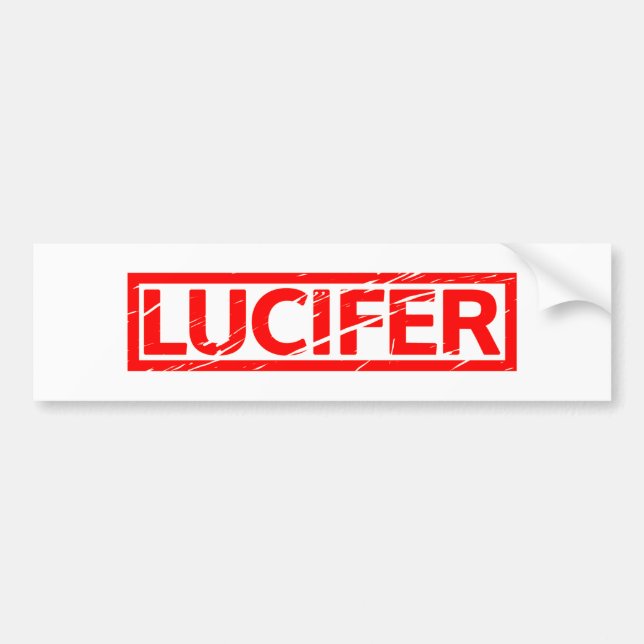 Pegatina Para Coche Sello de Lucifer (Frente)