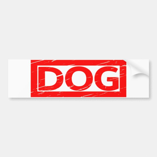 Pegatina Para Coche Sello de perro (Frente)