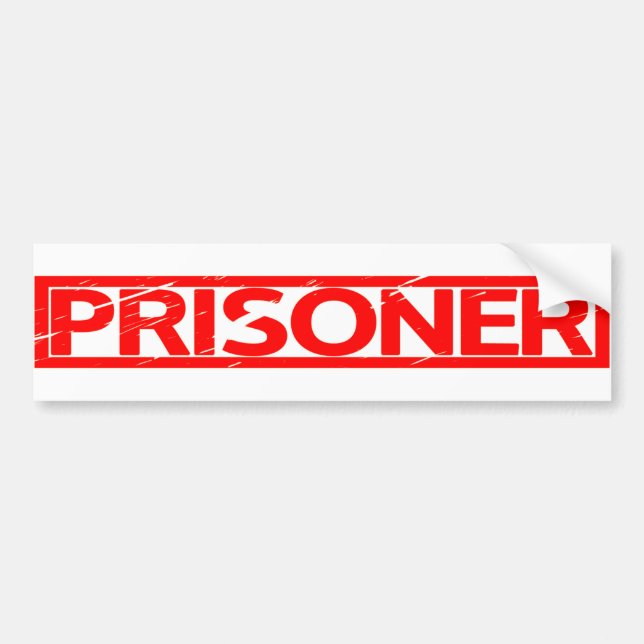 Pegatina Para Coche Sello de prisionero (Frente)