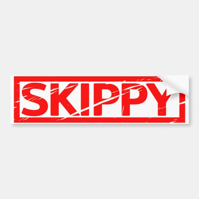 Pegatina Para Coche Sello de Skippy (Frente)