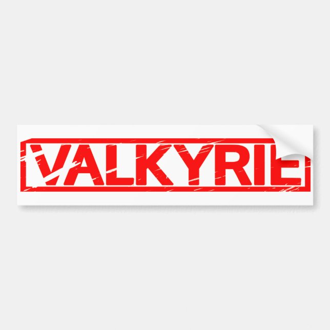 Pegatina Para Coche Sello de Valkyrie (Frente)