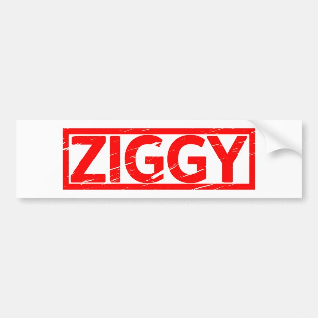 Pegatina Para Coche Sello de Ziggy (Frente)