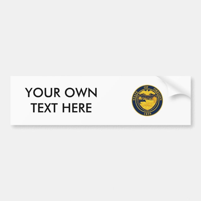 Pegatina Para Coche Sello del estado de Oregon (Frente)