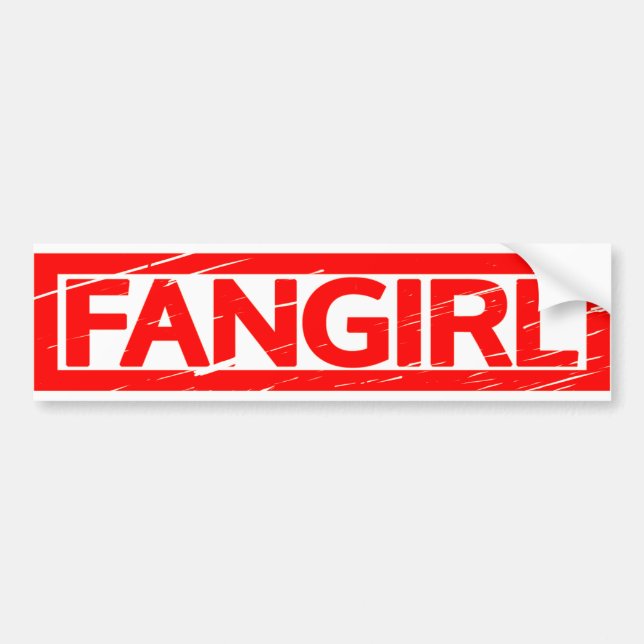 Pegatina Para Coche Sello Fangirl (Frente)