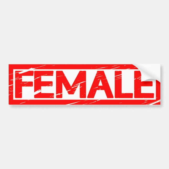 Pegatina Para Coche Sello femenino (Frente)