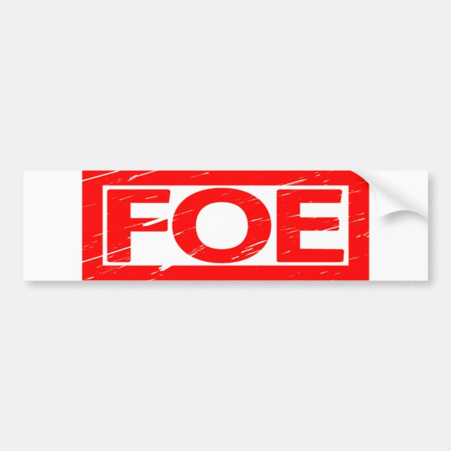 Pegatina Para Coche Sello Foe (Frente)