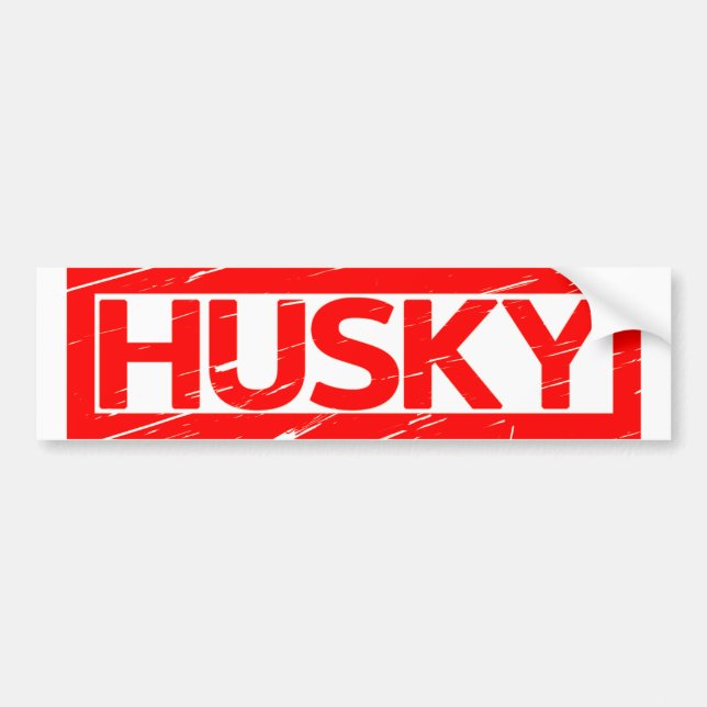 Pegatina Para Coche Sello Husky (Frente)