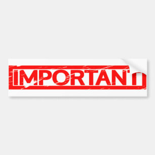 Pegatina Para Coche Sello importante