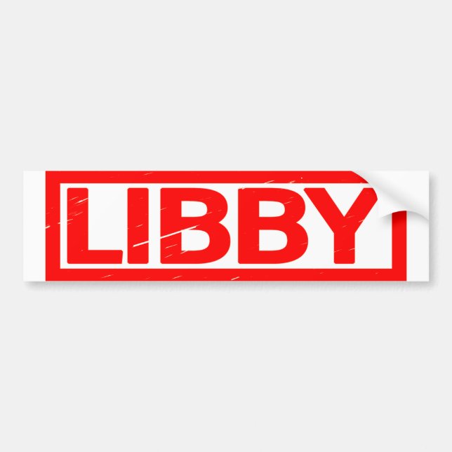 Pegatina Para Coche Sello Libby (Frente)