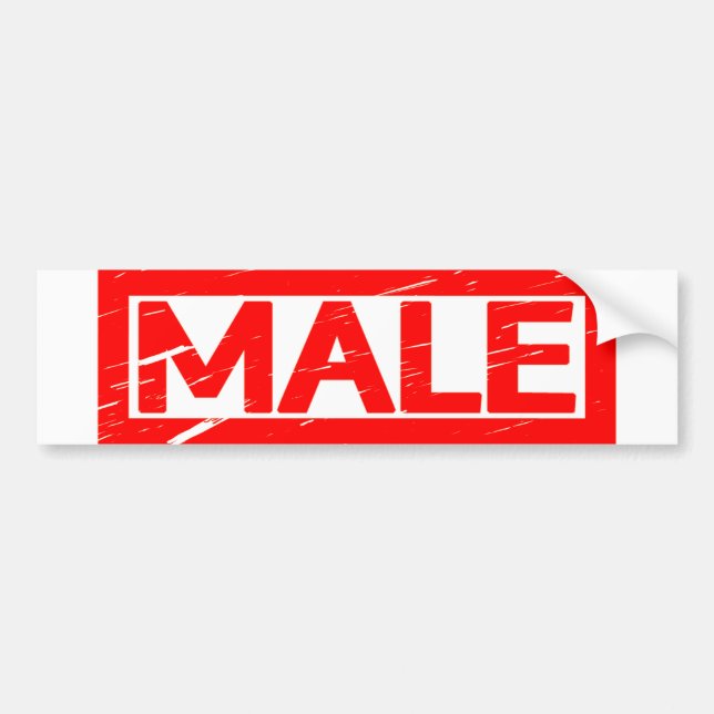 Pegatina Para Coche Sello masculino (Frente)