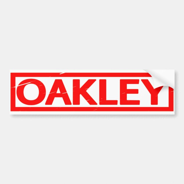 Pegatina Para Coche Sello Oakley (Frente)