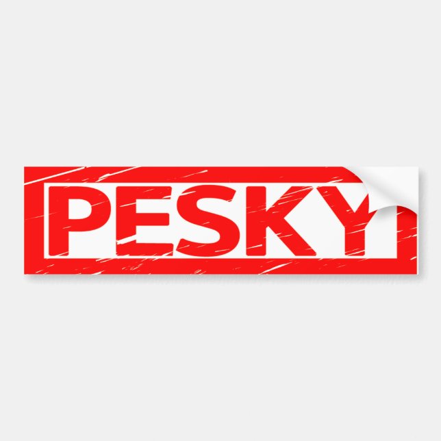 Pegatina Para Coche Sello Pesky (Frente)