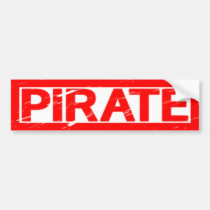 Pegatina Para Coche Sello pirata
