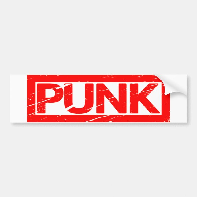Pegatina Para Coche Sello Punk (Frente)