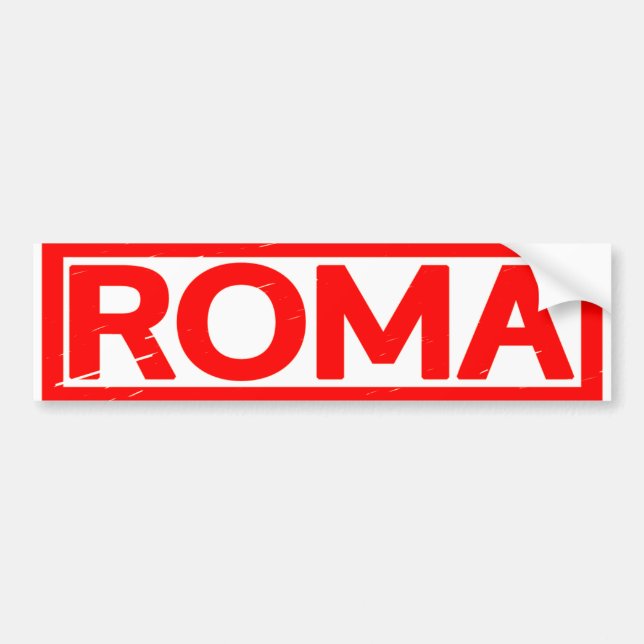 Pegatina Para Coche Sello romaní (Frente)