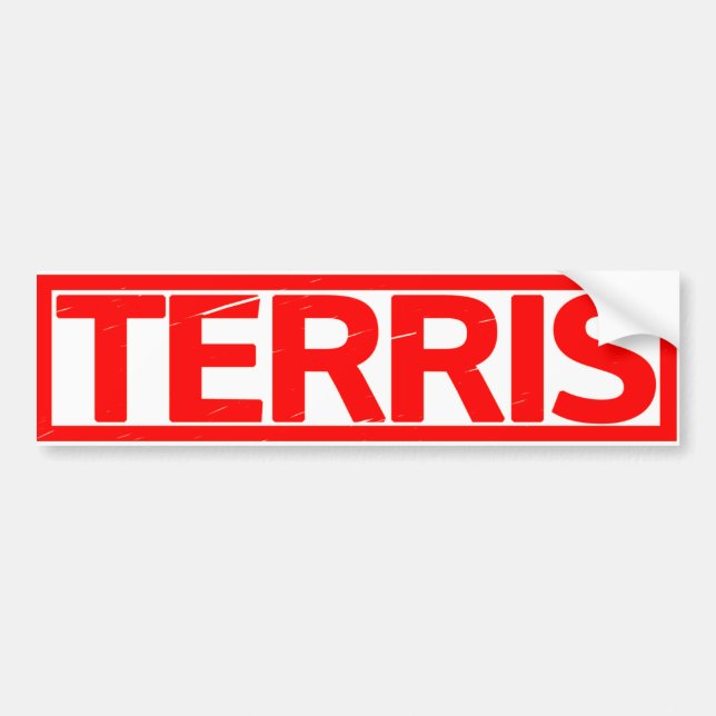 Pegatina Para Coche Sello Terris (Frente)