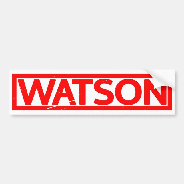 Pegatina Para Coche Sello Watson (Frente)