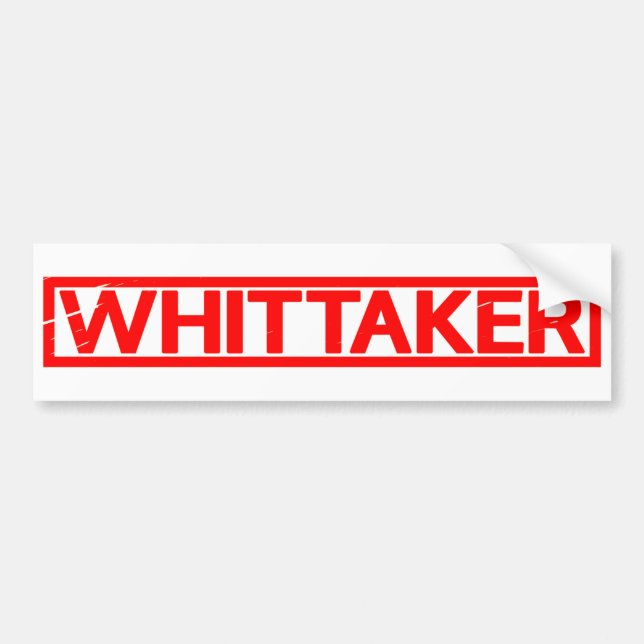 Pegatina Para Coche Sello Whittaker (Frente)